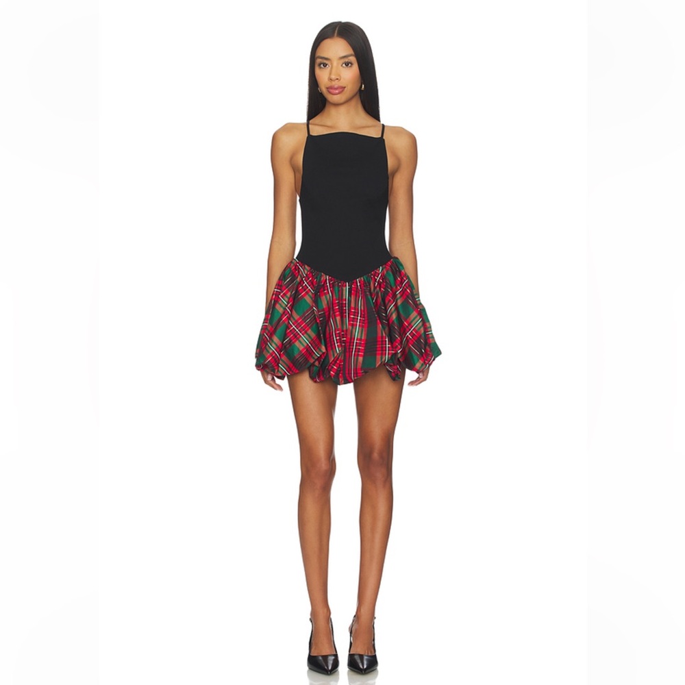 Tinsel Kiss Mini Dress in Red Plaid
Free People